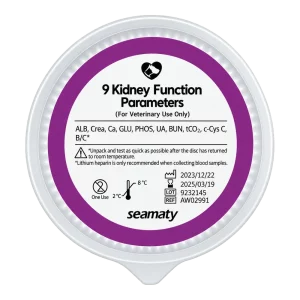 Rotor de bioquímica veterinaria Seamaty 9 Kidney Function (AW02991)