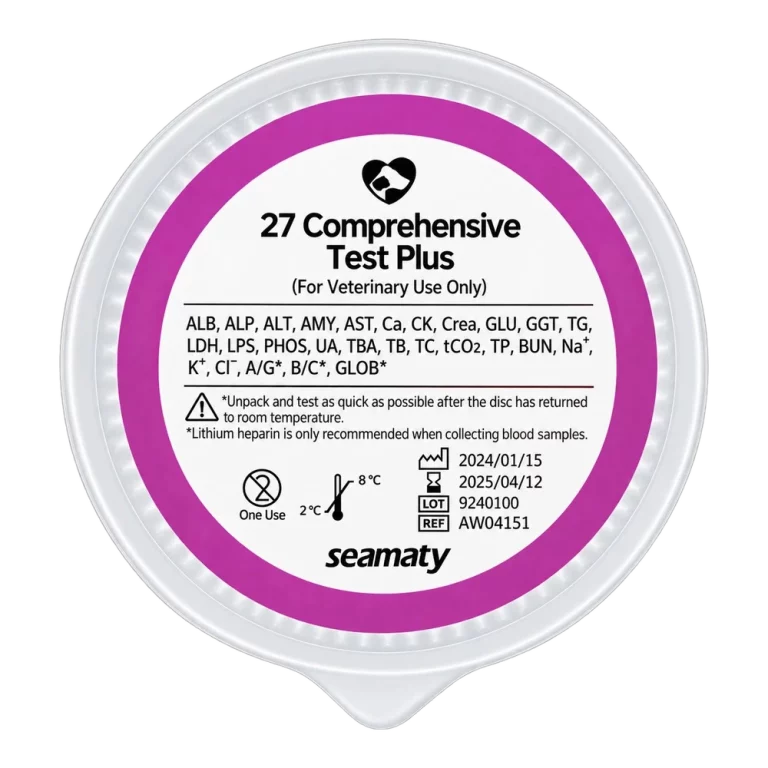 Rotor de bioquímica veterinaria Seamaty 27 Comprehensive Test Plus (AW04151)